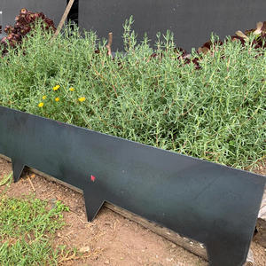 Borde Flexible de Acero Corten para Jardín y Césped, Borde de Acero Galvanizado para Césped Elevado, Muro de Contención para Paisajismo, Estilo Art Deco, Personalizable - Product Image 5