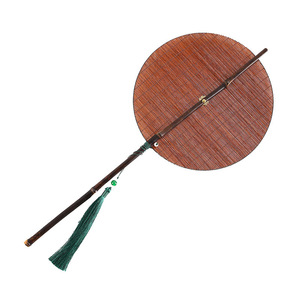 Éventail en bambou fait main, manche long, pliable, en bambou naturel, pour la maison, le jardin, le bureau, accessoire décoratif, ornement, fonctionnement manuel - Product Image 5