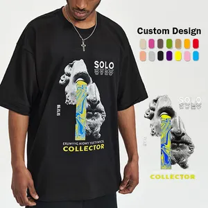Newest Oversized Street Round Neck Cotton Summer Fashion T-Shirt Men Top Printing Loose Casual T-Shirts
