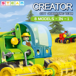 Juego de Construcción de Camiones con Temática de Granja, 8 en 1, 153 Piezas, Juguete Educativo STEM para Niños - Product Image 2
