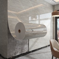 Papier peint autocollant 3D en PVC imitation marbre, écologique, imperméable, résistant à l'huile, facile à installer pour la cuisine et le salon