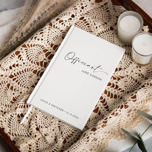 Cuaderno de Lino con Forro, Diseño de Agenda, 5x7 Pulgadas, Diario de Tapa Dura de Lujo Personalizado para Discursos, Bodas, Regalo para Pastor o Anfitrión - Product Image 4