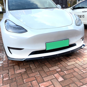 ชุดแต่งรอบคันสำหรับ Tesla Model Y ชุดกันชนหน้า สปลิตเตอร์ ดิฟฟิวเซอร์  ลิปหน้าสีดำเงา สำหรับอุปกรณ์ตกแต่งรถยนต์ Tesla Model Y - Product Image 3