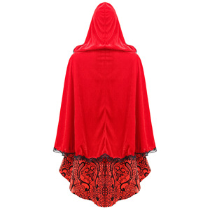 2026 niña mujer encaje princesa Cosplay traje Sexy <span class=keywords><strong>Caperucita</strong></span> <span class=keywords><strong>Roja</strong></span> vestido tejido Navidad <span class=keywords><strong>capa</strong></span> adultos carnaval trajes - Product Image 5