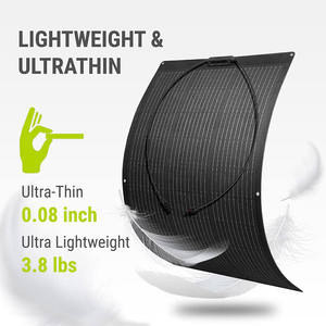 Nouvelle tendance : <span class=keywords><strong>panneau</strong></span> <span class=keywords><strong>solaire</strong></span> flexible ETFE entièrement noir avec contrôleur, <span class=keywords><strong>kit</strong></span> <span class=keywords><strong>panneau</strong></span> <span class=keywords><strong>solaire</strong></span> 100W, facile à installer, <span class=keywords><strong>panneau</strong></span> <span class=keywords><strong>solaire</strong></span> monocristallin CPC <span class=keywords><strong>pour</strong></span> camping-car - Product Image 2