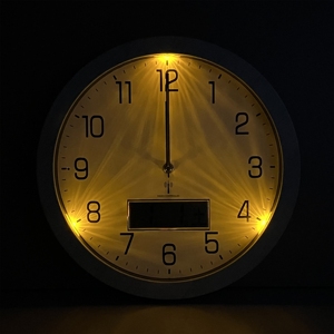 Manufacturers Patent Led Night Light Cheap Plastic Customization Modern Luxury Wall <b>Clock</b> Home Decor - Product Image 3