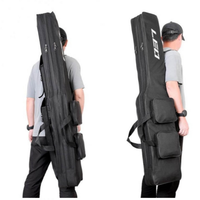 Sac de transport pliable 2 couches pour cannes à pêche OEM 130 cm, étui multifonctionnel pour matériel de pêche