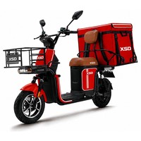 Moto électrique à deux roues, batterie lithium 1000W, moteur sans balais, fabriquée en Chine, pour la livraison.