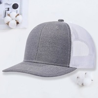 Gorra Trucker de Malla Transpirable de 6 Paneles Personalizada Directa de Fábrica al por Mayor, Gorra de Béisbol Ajustable con Cierre a Presión, Moda para Exteriores y Playa