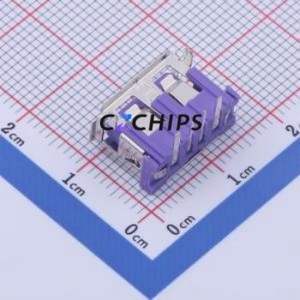 919-152A1152D10400 USB Connector Bent Lead Through Hole Connector Type-A USB 2.0 Female Right Angle Insert - Product Image 2