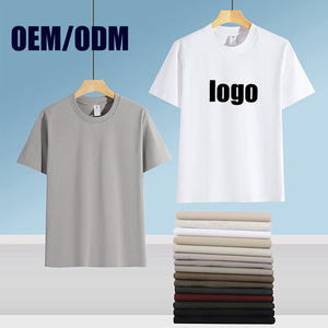 Camisetas personalizadas con impresión, camisetas lisas de algodón con cuello redondo, camiseta informal corta, tu logotipo de marca, camisetas al por mayor para hombre. - Product Image 2