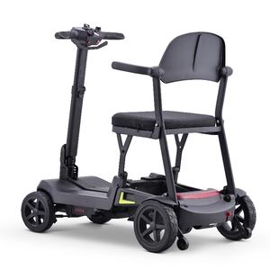 4 Wheel Electric Scooter 16kg Foldable Lightweight Aluminum Alloy Seat With LED Light App <b>Control</b> Mobility Scooter 270W Motor - Product Image 6