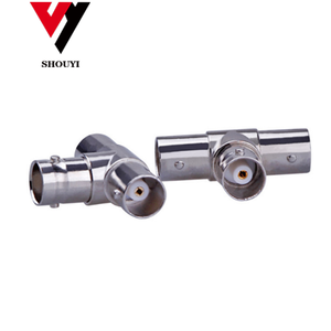 Tốt Nhất Bán Chất Lượng Cao BNC Ba Nữ T-Hình Kết Nối Cctv BNC T-Hình Q9 Một Nam Và Hai Nữ Giám Sát Adapter - Product Image 5