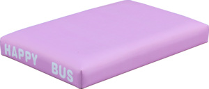 RTS Lovely <strong>pink</strong> Happy Bus Printing Pvc Foot Rest Ottoman <strong>Stools</strong> for Home Living Room Furniture - Product Image 3