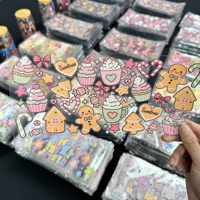 Enveloppes de tasses en PET UV durables, directement de l'usine chinoise, 12-40 oz, imperméables, lavables, avec autocollants personnalisés Carebear et Anime