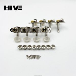Clavijas de afinación de guitarra para <span class=keywords><strong>Mandolina</strong></span> de ocho cuerdas con clavijas de afinación de estilo cola larga de cabeza redonda pequeña de nácar de cuatro piezas - Product Image 3