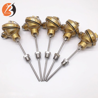Sonda de acero inoxidable tipo K, Sensor termopar de alta temperatura
