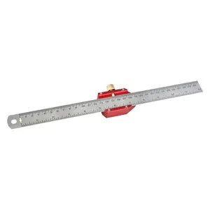 Multi-functional Aluminum Metal Positioning Marking Square Angle Ruler For Carpenter Woodworking Tools