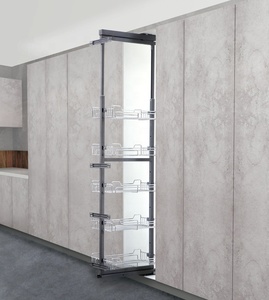 Organizador de Gabinete <span class=keywords><strong>Alto</strong></span> Extraíble de Acero DOMMAGIC, Cesta de Despensa para Almacenamiento de Cocina - Product Image 2