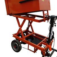 Mini-tricycle électrique hydraulique à benne basculante pour la manutention de matériaux sur chantier, équipement de levage et d'abaissement pour ascenseur