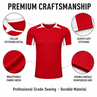 Conjunto de Uniforme de Fútbol Personalizado de Alta Calidad, Ligero, Transpirable y de Secado Rápido, para Entrenamiento