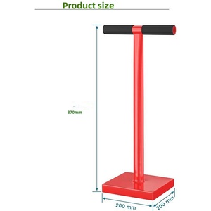 Công cụ Làm xáo trộn thép 34 inch với đầu 8 inch x 8 inch, mặt đất cho sân, tay làm xáo trộn với tay cầm cao su - Product Image 4