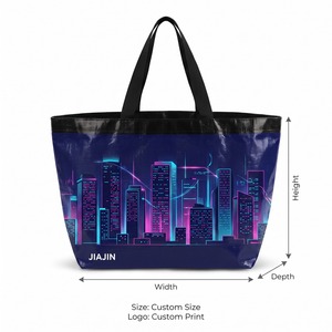 Sac de courses en PP tissé robuste avec fond renforcé <span class=keywords><strong>pour</strong></span> utilisation en chariot de courses à charge lourde - Product Image 4
