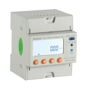 Acrel DDSY1352-Z smart meter prabayar fase tunggal, pengukur pintar inhee meteran optik elektrik prabayar untuk kwh meter