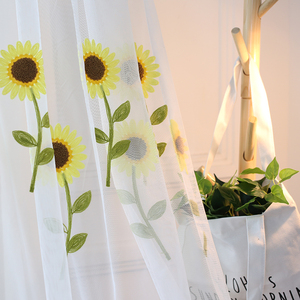 Innermor Customized Sunshine Floral Transparent 3D Tulle <strong>Voile</strong> Curtains <strong>for</strong> Bedroom Living Room Kitchen <strong>Windows</strong> - Product Image 5