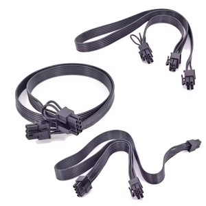 สายไฟ PCI-e 6 พิน ต่อ 2 พอร์ต 6+2 พิน 8 พิน สำหรับ Cooler Master Silent Pro <span class=keywords><strong>M1000</strong></span> M850 M700 M600 Modular - Product Image 1