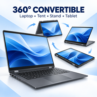Ordinateur portable personnalisé OEM ODM, écran tactile 15,6 pouces, Intel Core I3-10100Y, 16 Go de RAM, 256 Go de SSD, WiFi 6, 2 en 1 convertible, Windows