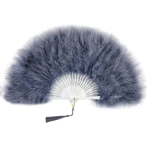 Prezzo di fabbrica tradizionale diserbo tacchino grande piuma mano decorazioni <span class=keywords><strong>sposa</strong></span> piega nuziale ventagli piuma - Product Image 1