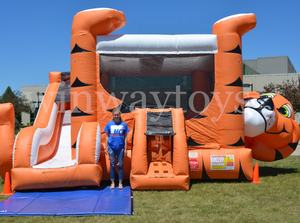 कहीं भी आउटडोर आपके इवेंट के लिए टाइगर बेली बाउंस कॉम्बो रेंटल - Product Image 5