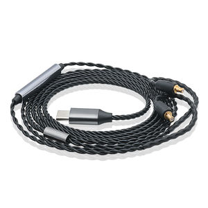Câble de remplacement équilibré pour <span class=keywords><strong>écouteur</strong></span>s IEM HIFI, 14 connecteurs disponibles, 4 cœurs torsadés, MMCX 2 broches 0,78 QDC OFC CX31993 TYPE-C - Product Image 1