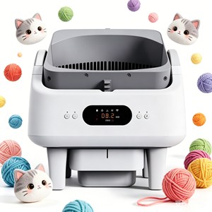 Produits pour animaux de compagnie sous marque privée : Litière automatique avec surveillance par application et cycle de nettoyage automatique - Product Image 1