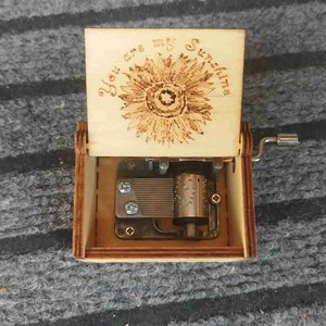 Piccola scatola all'ingrosso del mestiere di legno sei il mio magazzino pronto della fabbrica del carillon del sole - Product Image 5