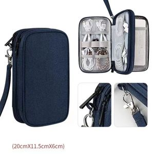 Electronic Organizer Travel <b>Cable</b> Organizer <b>Bag</b> Pouch Electronic Accessories Carry Case <b>Cable</b> Storage Travel Case - Product Image 2