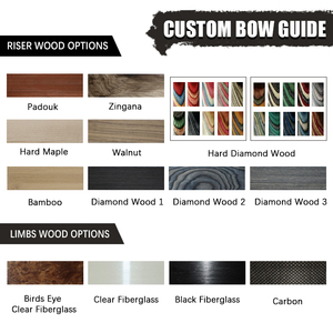 Arco híbrido de ojo de francotirador, arco largo tradicional de tiro con arco de madera, venta al por mayor - Product Image 4