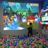 Petits jeux interactifs de projection de sol mural Projecteur de boule murale numérique interactif AR pour enfants