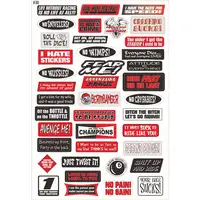Motocross Racing Decals Waterproof Personalization Motorcycle Stickers for 1/10 Bigfoot Drift Off-Road Rock Crawler Car Airplane