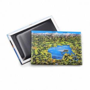 Refrigerator Decor Custom Magnet Supplies 3*2Inch Mm Victoria Falls Zimbabwe Souvenir Tin-Plate-Magnet - Product Image 4