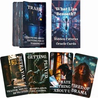 Jeu de Tarot de Divination Française, Cartes Oracle, Affirmation Éco-Positive, Jeu de Tarot de Marseille en Papier avec Guide, Idéal pour un Cadeau
