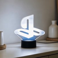Base de lampe LED Offre Spéciale RVB 3D Night Light avec télécommande tactile ABS pour application hôtelière