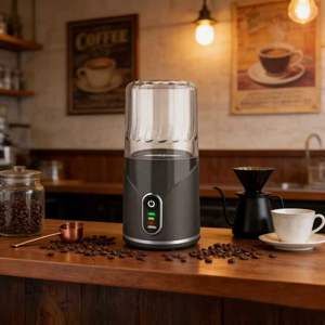 Máquina industrial para moler café, licuadora portátil, alimentación por coche/batería, licuadora con botón de un solo toque, máquina industrial para moler café - Product Image 4