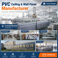 Panneau de plafond en PVC stratifié à grain de bois foncé, plat et décoratif, pour restaurant, villa, intérieur commercial