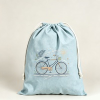 Sac à dos personnalisé imprimé avec cordon de serrage, réutilisable, pour enfants, école, camping, sports, sac cadeau à thème personnalisé