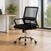 Chaise de bureau pivotante en maille avec logo personnalisé OEM ODM, siège rembourré en tissu, roulettes, mobilier de salle de réunion pour entreprise