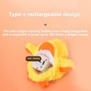 Anatra Flapping automatico gatto giocattolo auto-movimento soffici anatra con suono e attrazione magnetica, gioco interattivo per alleviare la noia - Product Image 4