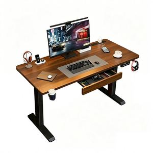 Escritorio Eléctrico de Altura Ajustable con <span class=keywords><strong>Puerto</strong></span> USB, Escritorio para Trabajar de Pie o Sentado, para Oficina en Casa, Directo de Fábrica, Marco de Metal y Madera Sólida - Product Image 4
