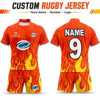 Tenues de rugby pour hommes entièrement sublimées, ensembles personnalisés imprimés polynésiens, 100% polyester respirant, maillot et short de rugby de ligue